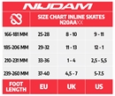 Nijdam Inline Skates Adjustable - White Wedge