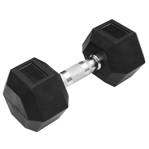 Hex Rubber Dumbbell (12.5 kg)