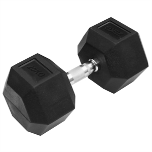 Hex Rubber Dumbbell (25 kg)