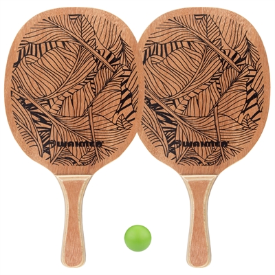 Waimea Wooden Beach Paddles & Ball Set