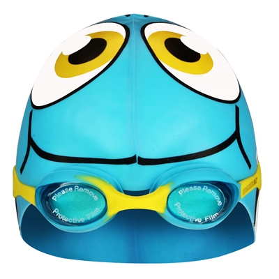 Waimea Goggles and Cap junior (light blue)