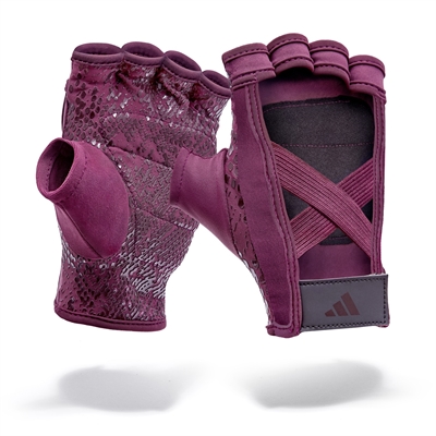 Γυναικεία Κοφτά Γάντια Γυμναστικής Adidas "Victory Crimson"