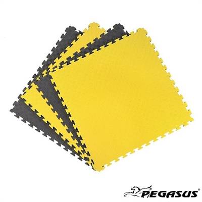Δάπεδο προστασίας Puzzle EVA (Μαύρο/Κίτρινο) 2.0cm