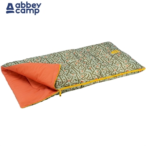 ABBEY® Camp Children's Sleeping Bag (green/orange)