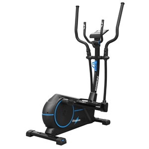 Pegasus® "Storm" JX-7202 offers a 35 cm stride length and a 12 kg inertia weight. The 5.4" LCD monitor,  offers a 16-level electronically adjustable resistance and 13 pre-set programs for additional challenge. The maximum user weight is 125 kg. 